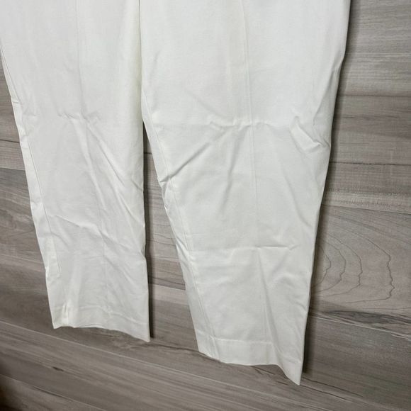 Talbots Womens White Straight Leg Heritage Fit Pants Size 12 - Picture 3 of 6